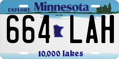 MN license plate 664LAH