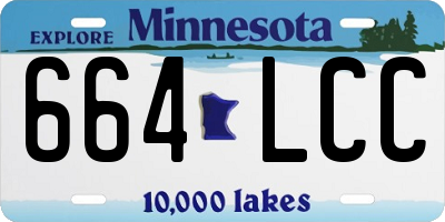 MN license plate 664LCC