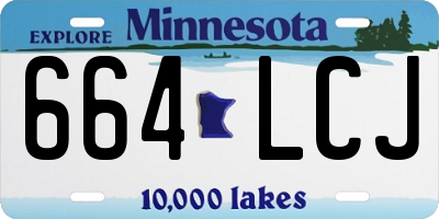 MN license plate 664LCJ