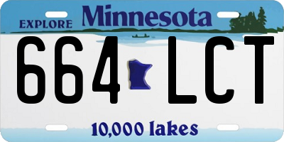 MN license plate 664LCT