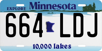 MN license plate 664LDJ