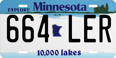MN license plate 664LER