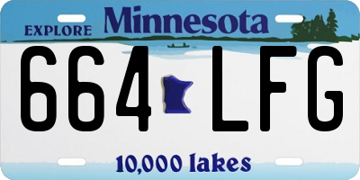MN license plate 664LFG