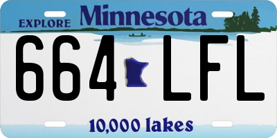 MN license plate 664LFL