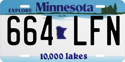 MN license plate 664LFN