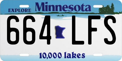 MN license plate 664LFS