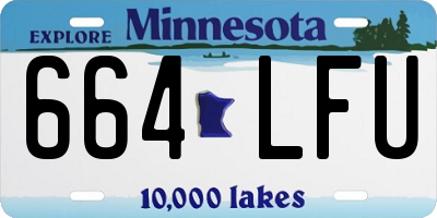MN license plate 664LFU