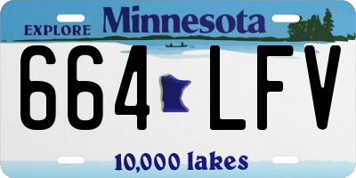 MN license plate 664LFV