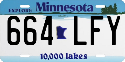 MN license plate 664LFY