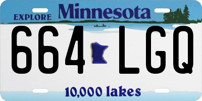 MN license plate 664LGQ