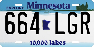 MN license plate 664LGR