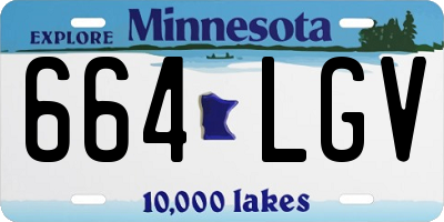 MN license plate 664LGV