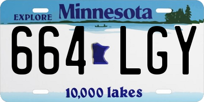 MN license plate 664LGY