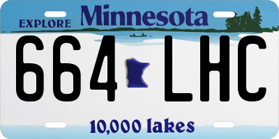 MN license plate 664LHC