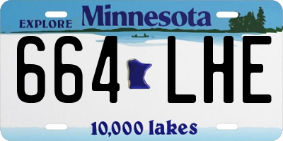 MN license plate 664LHE