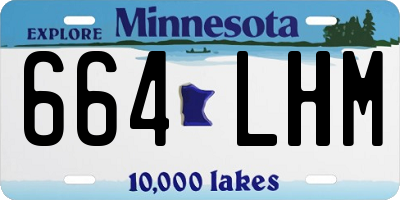 MN license plate 664LHM