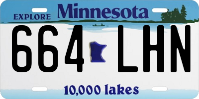 MN license plate 664LHN