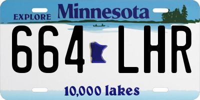 MN license plate 664LHR