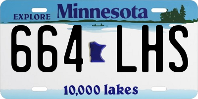 MN license plate 664LHS