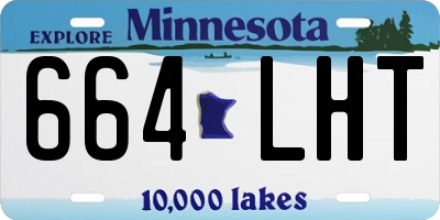 MN license plate 664LHT