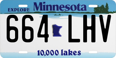 MN license plate 664LHV