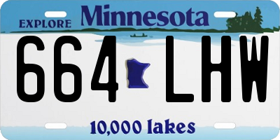 MN license plate 664LHW