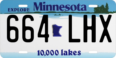 MN license plate 664LHX