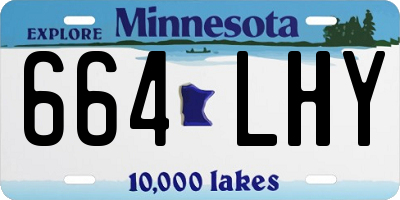 MN license plate 664LHY