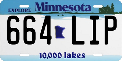MN license plate 664LIP