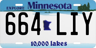 MN license plate 664LIY