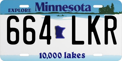 MN license plate 664LKR
