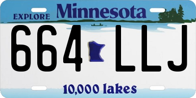 MN license plate 664LLJ