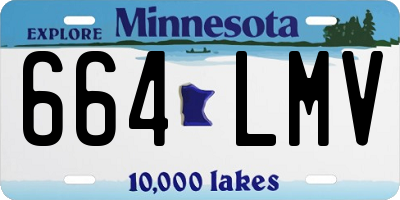MN license plate 664LMV