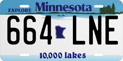 MN license plate 664LNE