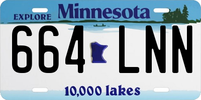 MN license plate 664LNN