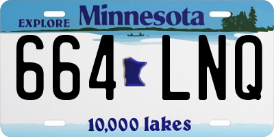 MN license plate 664LNQ