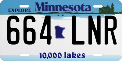 MN license plate 664LNR