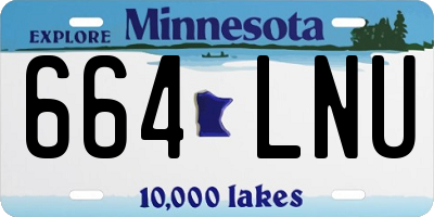 MN license plate 664LNU
