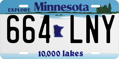 MN license plate 664LNY