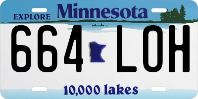 MN license plate 664LOH