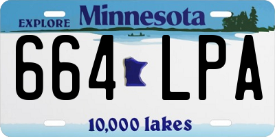 MN license plate 664LPA