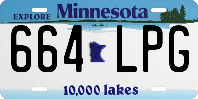 MN license plate 664LPG