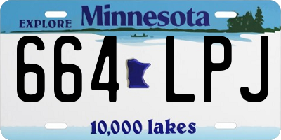 MN license plate 664LPJ