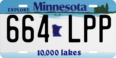 MN license plate 664LPP