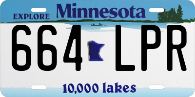 MN license plate 664LPR
