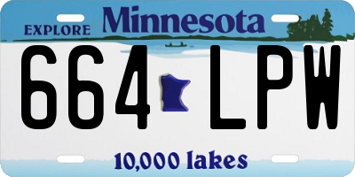 MN license plate 664LPW