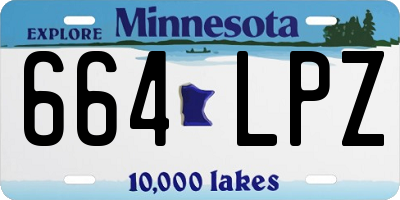 MN license plate 664LPZ