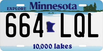 MN license plate 664LQL
