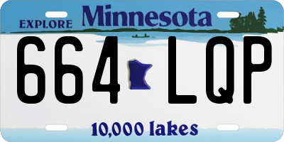 MN license plate 664LQP