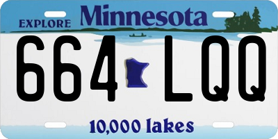 MN license plate 664LQQ